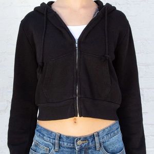 Brandy Melville Black Crystal Hoodie